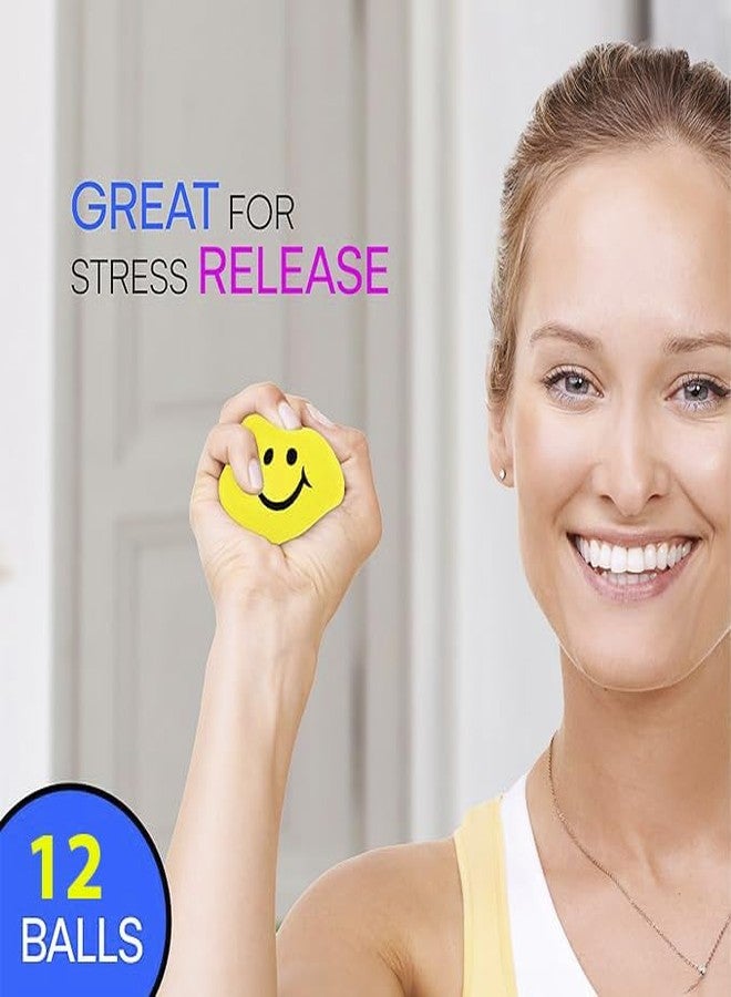 Sellon1 12 pcs Smiley Face Soft Foam Balls - Designed to Bring Happiness Safe and Fun Ideal Gift for Kids - Image 5